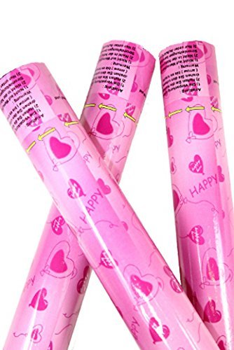 6 XL Konfetti-Shooter Herz 40cm mit Folien-Herzen - 3