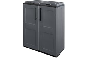 INTEC - Pattumiere Selective 2 Borse Mobili M- Altezza Dim 68 x 37 x 84 cm 2 Anelli di supporto per borsa 2 ante