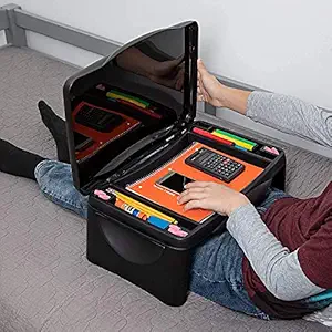 Rhyhorn Multipurpose Foldable Laptop Desk Table/Utility Table with Storage for Beds/Portable for Home Office Furniture Table, Junior Colourful Study Table for Boys & Girls