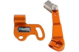 NICECNC Levier d'embrayage à Un Doigt Bras d'embrayage Aluminium Compatible with KTM 790 Duke/Adventure/R 2018-2023, 890 DUK/Adventure/R 2020-2023,Husqvarna Norden 901 2022-2023,Orange