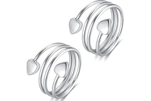 ‎CIGMAG Cigmag Lymphdrainage 2x für Frauen Finger Daumen starker Magnet verstellbar 99% massives reines Kupfer mit Geschenkbox (Love)