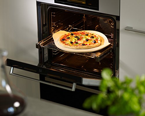 Villeroy & Boch Pizza Passion Pizzastein / Edler Cordieritstein in praktischem Design / Handlich, mit Griffen und leicht erhöhtem Tellerrand / 40x35cm - 6