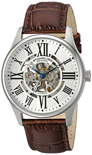 Stuhrling Original 629.01 Herren-Armbanduhr Analog Automatik Leder Stuhrling Original 629.01 Herren-Armbanduhr Analog Automatik Leder