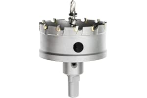 Meccion Wiertło do otworu do otworów, z węglika wolframu do blachy ze stali nierdzewnej, metalu, stopu, żelaza, drewna (70 mm)