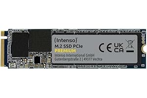 Intenso 250 GB M.2 SSD PCIe Premium, hasta 2100 MB/s, PCI Express Gen.3 x 4 NVMe 1.3, Unidad de Estado sólido
