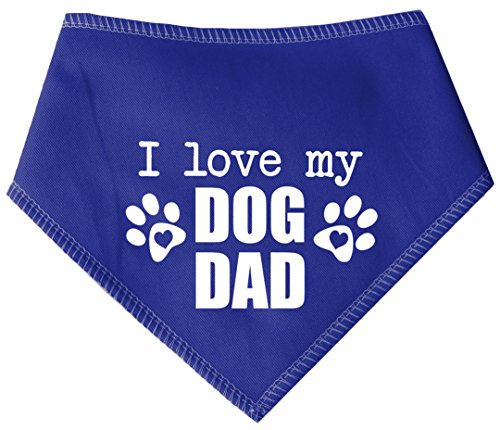 Spoilt Rotten Pets (S3 - Bandana per Cani con Scritta I Love My Dog Dad, per Compleanno, Festa del papà e Natale