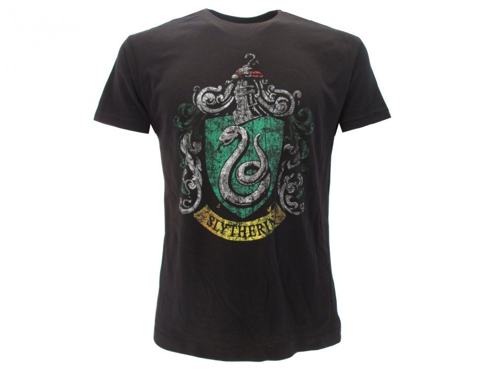 HARRY-POTTER-Herren-T-Shirt-schwarz-schwarz