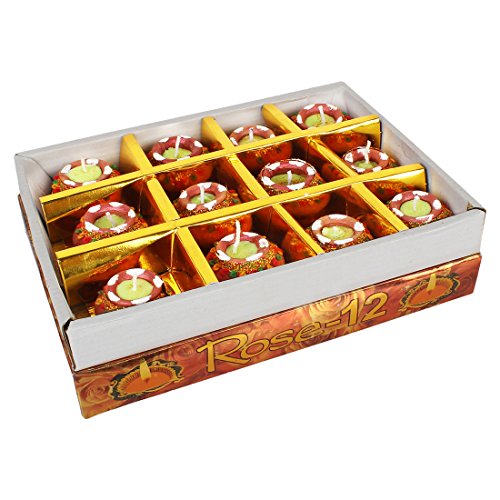 Made In India Matki Shapped Diya Kalash Style Wax filled Durable Reusable...