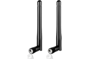 HIAOEY Dual Band WiFi Antenna, 2.4GHz 5GHz 5.8GHz 3dBi MIMO RP-SMA Male Antenna for WiFi Router Wireless Network Card USB Adapter Video Surveillance Monitor