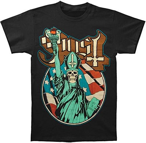 Yustery Ghost B.C. Men's Statue Of Liberty T-shirt Black