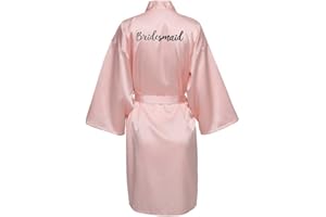 JPHCHSC Maid of honor Bride Robe Mother of bride Robe Dressing Gown for Women Bridesmaid Robes Short Bridal Morning Robes