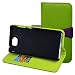 Produktbild Huawei Y5 II / Y6 II Compact Hülle,Mama Mouth Brieftasche Schutzhülle Case Hülle mit Kartenfächer und Standfunktion für Huawei Y5 II / Y6 II Compact / Huawei Y5 2 Smartphone,Grün