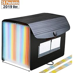 Trieur A4 / Range Document / Rangement Papier - ABClife Trieur Valisette Rangement documents Classeur a4 Organiseur Documents Trieur Extensible Accordéon Document (Trieur 24 compartiments)