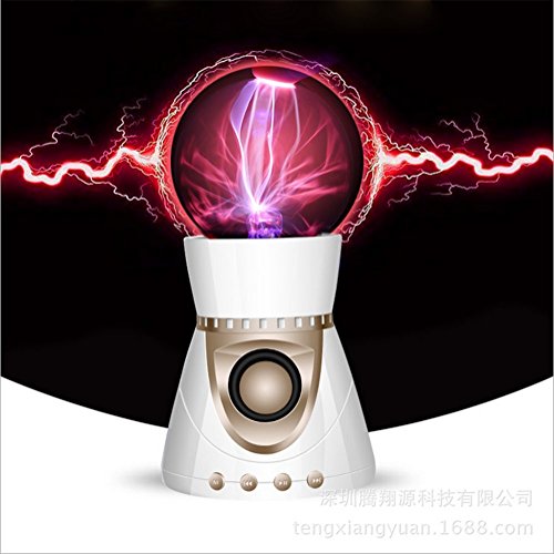 Preisvergleich Produktbild MYY Plasma Kugel Licht Berühren Empfindlich Beleuchtung Bluetooth Lautsprecher USB Kugel Kristallsubwoofer Nachtlampe,Weiß