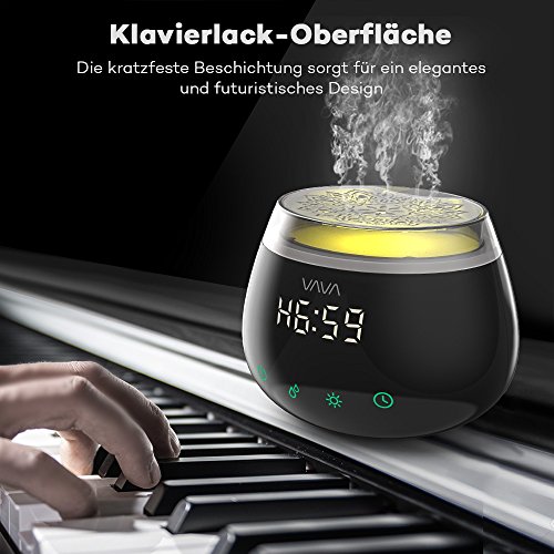 Aroma Diffuser VAVA LED-Display Duftzerstäuber 270ml Aromatherapie Diffusor mit 8 Zeiteinstellungen Zwei Nebeleinstellungen, 7 Lichtfarben - 7
