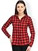 DAMEN MODE WOMEN RED CHECK SHIRT RS.375.00