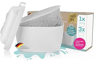 yucona® Wasserfilter Starter-Set für 3 Monate | Für Brita® Marella® Maxtra pro® | 96% weniger Plastik, austauschbare Aktivkohlefilter aus Kokosnussschalen [Made in Germany]