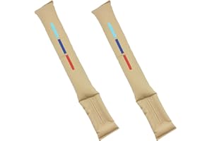 iTGOOS 2PCS Car Seat Gap Pad Fillers,PU Leather Car Seat Gap Filler Pad,Leakproof Hand Brake Gap Filler Pad Suitable For Most Vehicles Stop Dropping Or Losing Things Beige