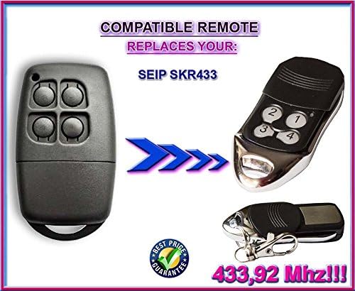 SEIP SKR433 compatible remote control replacement transmitter, 433.92Mhz rolling code keyfob