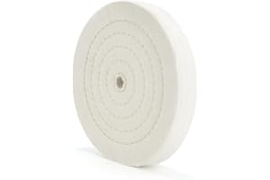 scottchen PRO Buffing polishing Wheel 8" x 5/8" Arbor (70 Ply) Fine Cotton for Bench Grinder Buffer Motor - 1pcs