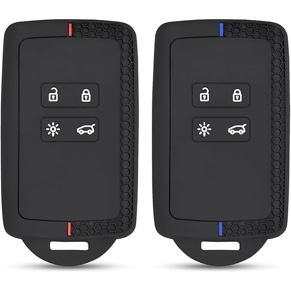 Autosleutelhoes compatibel met Renault Arkana, Clio, Koleos, Megane, Duster, Kadjar, Talisman, Captur Espace, 4 toetsen, autosleutelhoes met sleutelhanger (paars