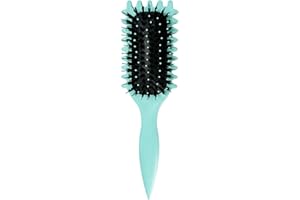 NYGGTYK 1 brosse de coiffage pour boucles, élastique, peigne à bulles, brosse à boucler professionnelle, outils de coiffage, peignes à cheveux, peigne en plastique (vert)