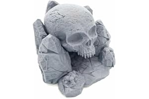 Q P QUALITY PRINTING 3D QP3D Fantasy Skull Rocks – Geländelandschaft für Tischplatte und RPG, 28–32 mm, Miniaturen, Kriegsspiele, Requisiten DND D&D, 3D-gedruckt und bemalbar