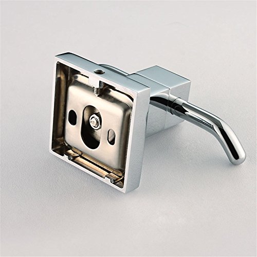 Aothpher Messing verchromt Handtuchhaken, Modern Chrom Handtuch Kleiderhaken Luxus Quadrat Badezimmer Zubehör - 5