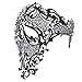 Produktbild Men Es Mask Halloween Venezianischen Metall Openwork Diamond One-Eye-Maske PROM Half Face Maske Maske Exquisite High-End-Halloween Halb Gesicht Masquerade Party Diamond