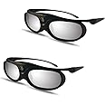 Bewinner DLP Link 3D Glasses, 144Hz Rechargeable Active Shutter Eyewear for All DLP-Link 3D Projectors, for Vivitek, for LTV 2500, for LTV 3500, for Vanish TV Projectors