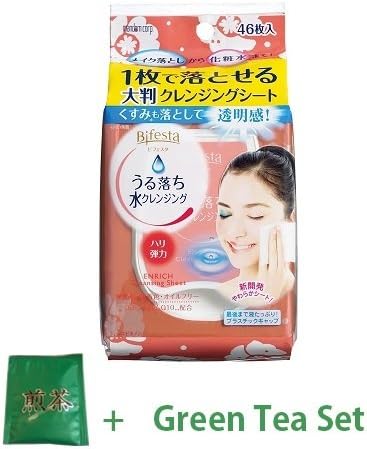 BifestaWater Cleansing Sheet - Enrich- 1box for 46pcs (Green Tea Set)