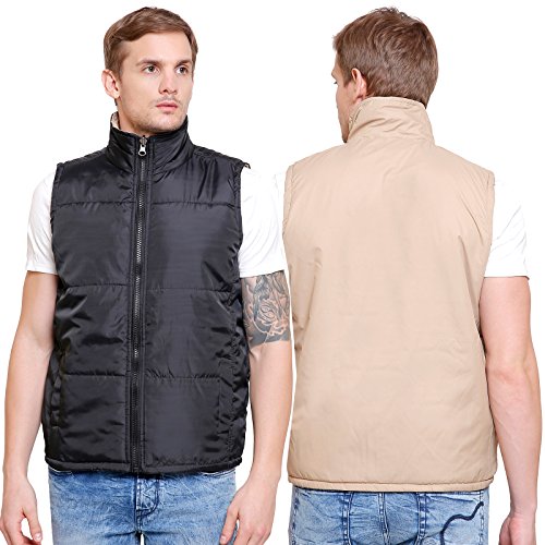 Sleeveless Jackets For Men Winter / Stylish / Casual / Full Zipper / Solid / Half Sleeve Reversible Jacket For Men / Regular Fit / By Shopolica RS.399 (60.00% Off) - Amazon