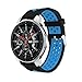 Price comparison product image BZLine Bracelet Double Colour Sport Silicone Watch Strap for Samsung Galaxy Watch 42 mm 46 mm Quick Release | Wrist Size Approx 130 – 200 mm, Adult (Unisex), d, 42 mm
