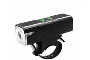 NHQZ 1 Pezzo Luci Bicicletta Led,Luce Bicicletta Anteriore,Due in Uno con Tromba, Con 3 Modalità Luce Bici,Luci Bicicletta LED Ricaricabili USB,Adatto per Ciclismo Notturno, Mountain Bike