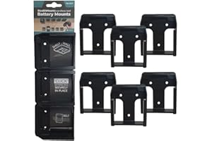 StealthMounts Uchwyt na akumulator Makita 40 V, bezprzewodowy uchwyt na akumulator do elektronarzędzi Makita 40 V, 6 sztuk, czarny organizer na baterie do Makita 40 V