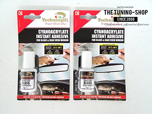 2  x pegamento adhesivo transparente para vidrio y espejo retrovisor 8  G de alta calidad Nueva