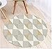 Produktbild OFVV Modern Simple Geometric Circular Carpet Bedroom Living Room Nordic Carpet Bedside Computer Chair Kissen Baby Crawling Matte für die Dekoration zu Hause, mehrdimensionale,b,80cm