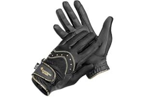 EQUESTRIAN QUEEN Leyte Reithandschuhe elegant, Klettverschluss