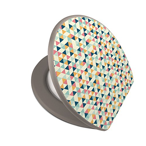 banjado – taupe Design Toilettendeckel WC Sitz Brille 36m x 5cm x 45cm mit Motiv Ecken - 4