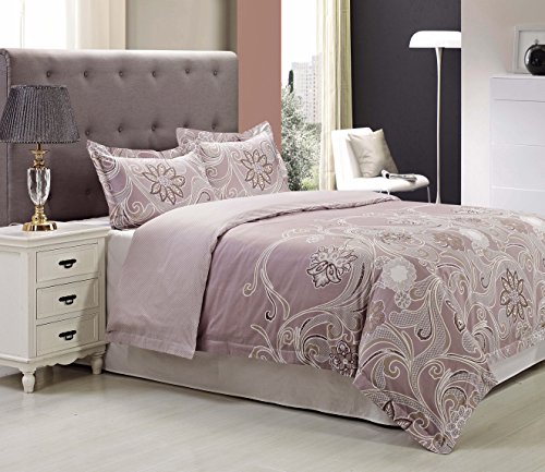Impressions Superior - Juego de Funda de edredón nórdico Vineyard 269 x 234 cm, de 300 Hilos