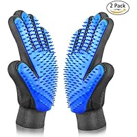 CLIP & MOVE Fellpflegehandschuh (2 Stück) Entfernung Loser Tierhaare Handschuh Haustier Bürste für Hund und Katze Fellbürste Hundehaare Katzenhaare
