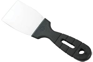 Toolty Couteau de remplissage en acier inoxydable, couteau à mastic flexible, grattoir pour cloison sèche, spatule pour revêtement de finition – 60 mm – DIY – TLTY-0911