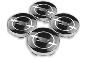 XGAGCF Coche Rueda Centrales Tapas Tapacubos Aluminio Buje Badge Emblema, para Opel OPC Astra J H G K Insignia Corsa D B E Mokka Vectra 60MM Auto Llantas Centro Decorativa Cubierta Accesorios