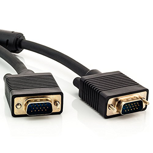 Zanasta 5m VGA Kabel 15 polig (Full HD 3D 1080p) Monitorkabel vergoldete Stecker