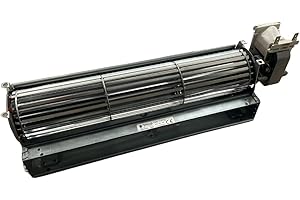 XODO STORE Ventola tangenziale lunghezza totale: 380 mm, dimensioni bocchetta: 304x40 mm,per stufa a pellet ANSELMO COLA, CADEL, FERROLI, NORDICA EXTRAFLAME