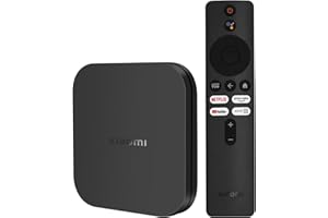 KETONICO Xiaomi TV Box S 4K 2Nd Generation | Resolución 4K Ultra HD | Chormecast Compatible con Google TV | Bluetooth 5.2 y WiFi de Doble Banda | Android TV 10.0 Integrado | Versión ES | Color Negro