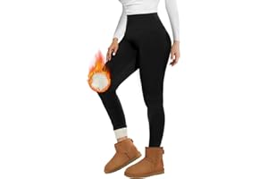 ‎MISSLUCK Missluck Thermo Leggings Damen Gefüttert Thermoleggings Verdickte Plüsch Thermohose Fleece Leggins Warme im Winter