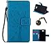 Produktbild PU Microsoft Lumia 650 Hülle, Klappetui Flip Cover Echt Leder Tasche für Nokia Microsoft Lumia 650 Flip Cover Handyhülle Bookstyle mit Magnet Kartenfächer Standfunktion + Staubstecker (2TT)