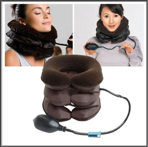 Brown Soft Air Portable Neck Support