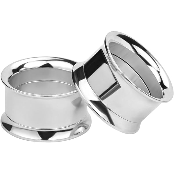 Ayoiow 2 stuks plugs van roestvrij staal, plugs met zirkonia oorplugtunnel, Kubieke zirkonia